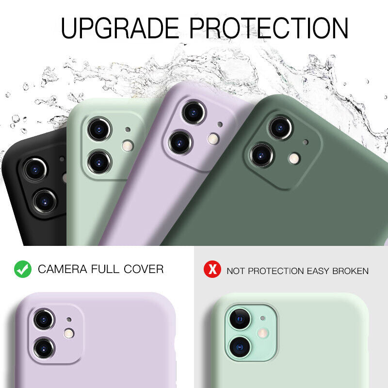 Case for Iphone 16 11 13 14 15 12 Pro Max plus 8 7 SE Shockproof Silicone Cover